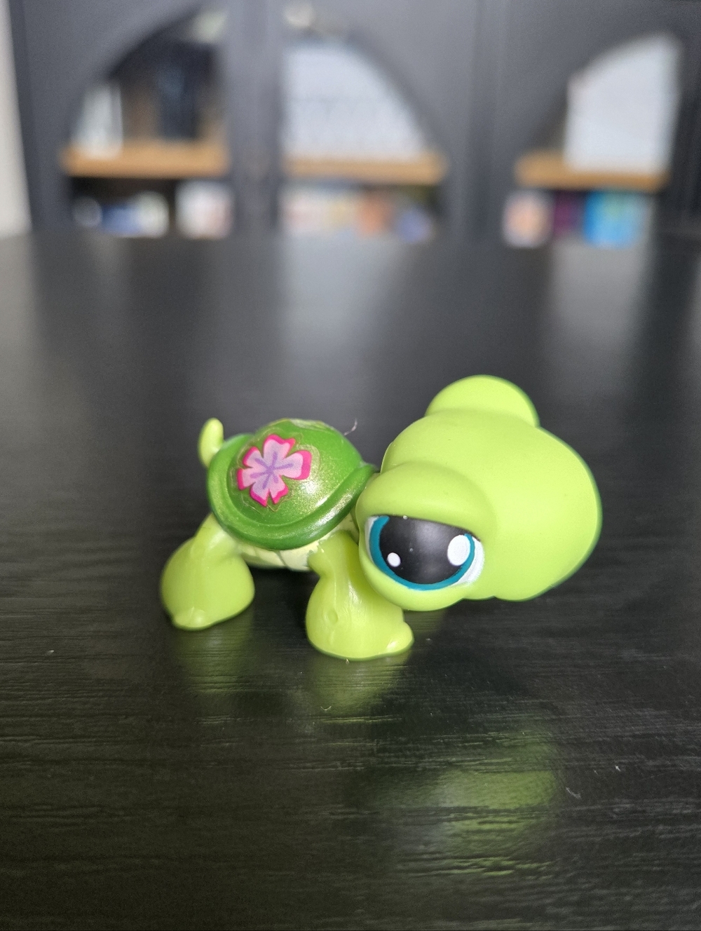 Littlest Pet Shop #187 Green Turtle LPS Blue Eyes Pet